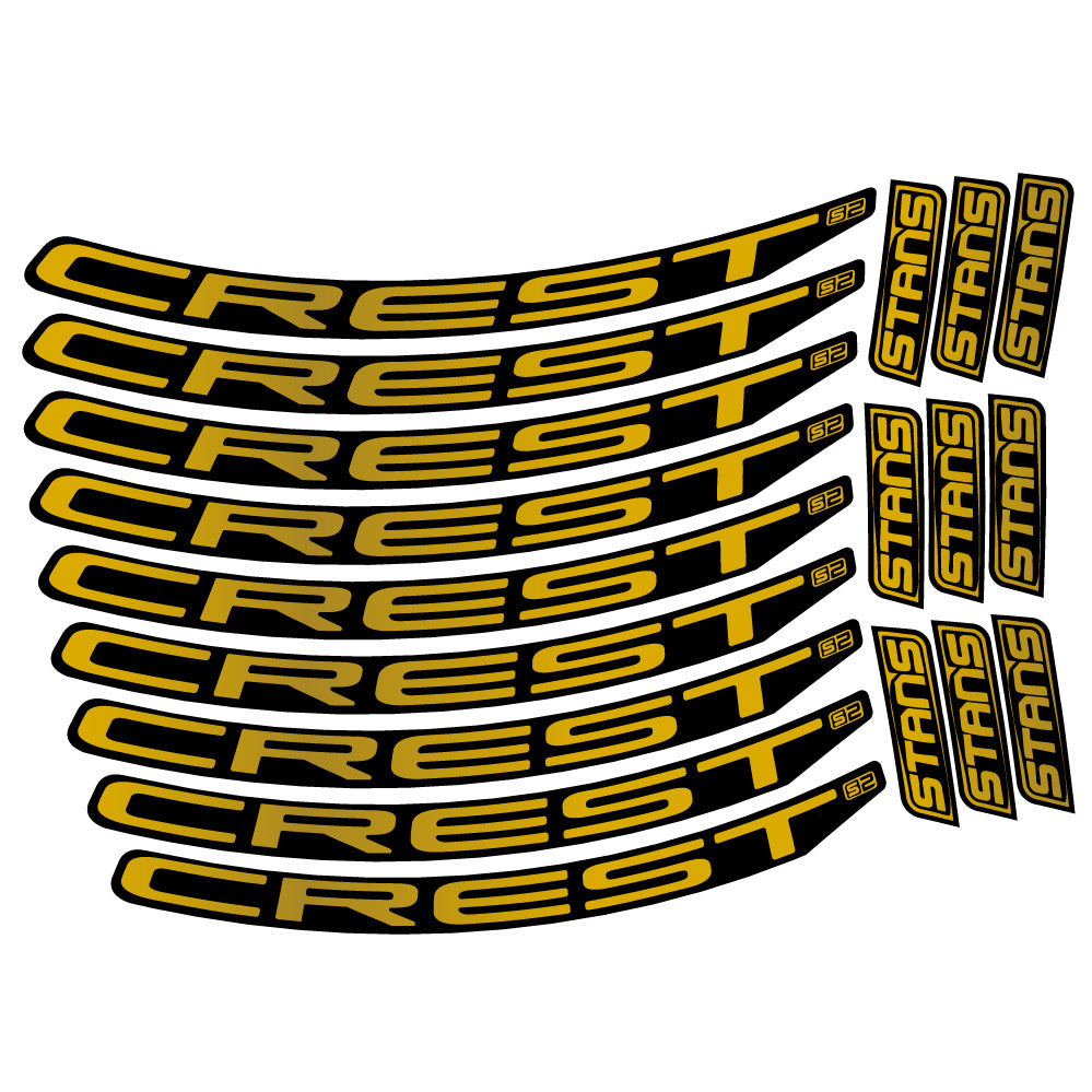 Autocollant Stans Crest S2, Roues VTT 29, Autocollant Vélo vinyle