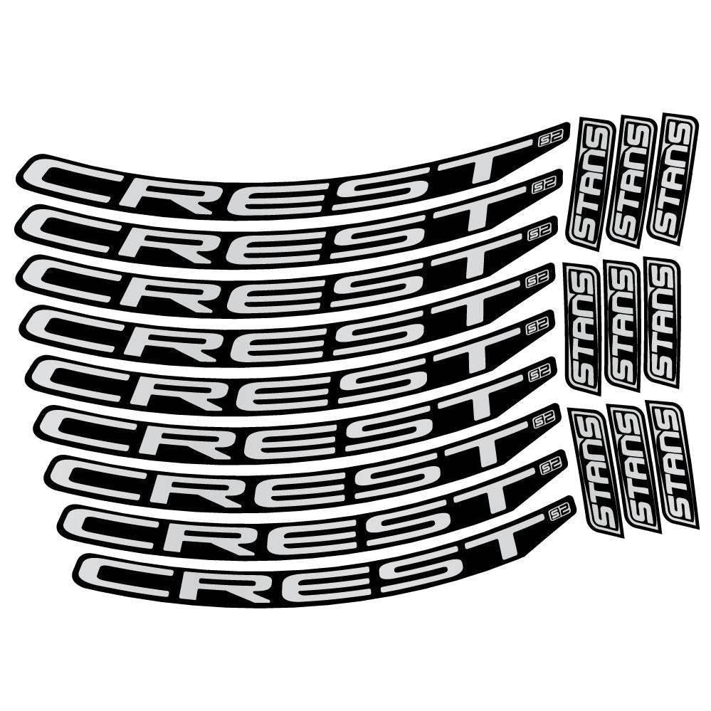Autocollant Stans Crest S2, Roues VTT 29, Autocollant Vélo vinyle