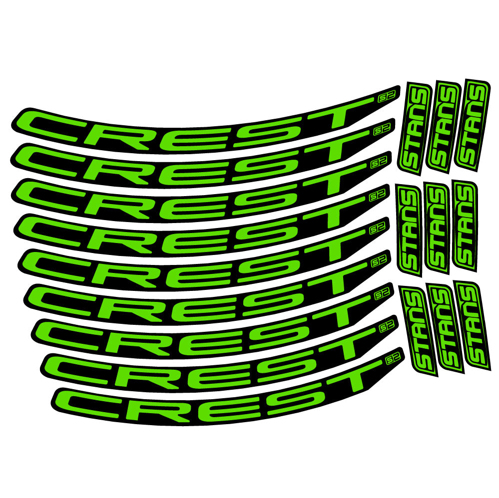 Autocollant Stans Crest S2, Roues VTT 29, Autocollant Vélo vinyle