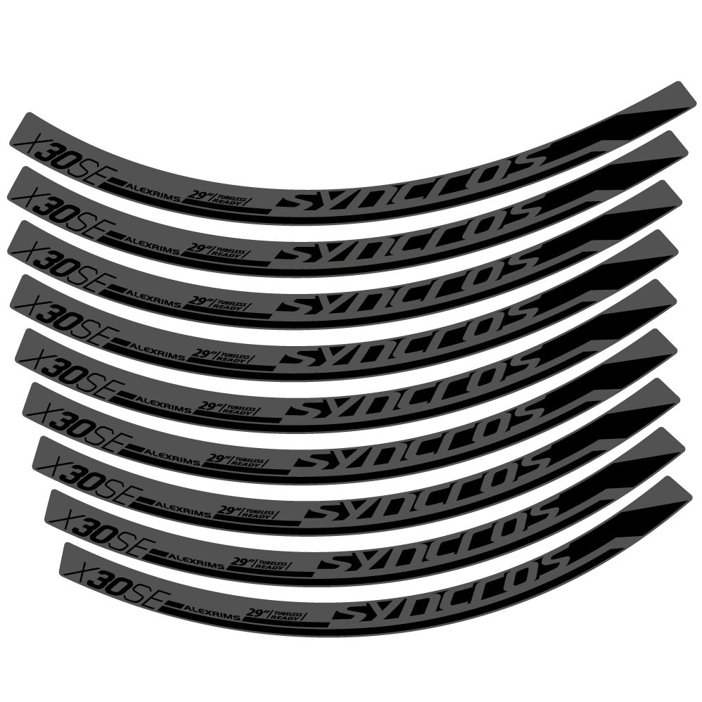 Autocollant Syncross X30SE, Roues VTT 29, Autocollant Vélo vinyle