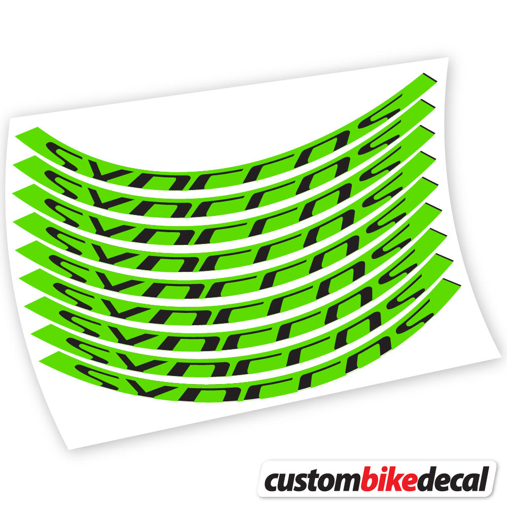 Autocollant, Syncross, Mountain Wheel Vélos, autocollant vinyle