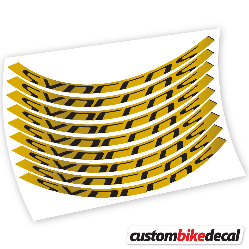 Autocollant, Syncross, Mountain Wheel Vélos, autocollant vinyle