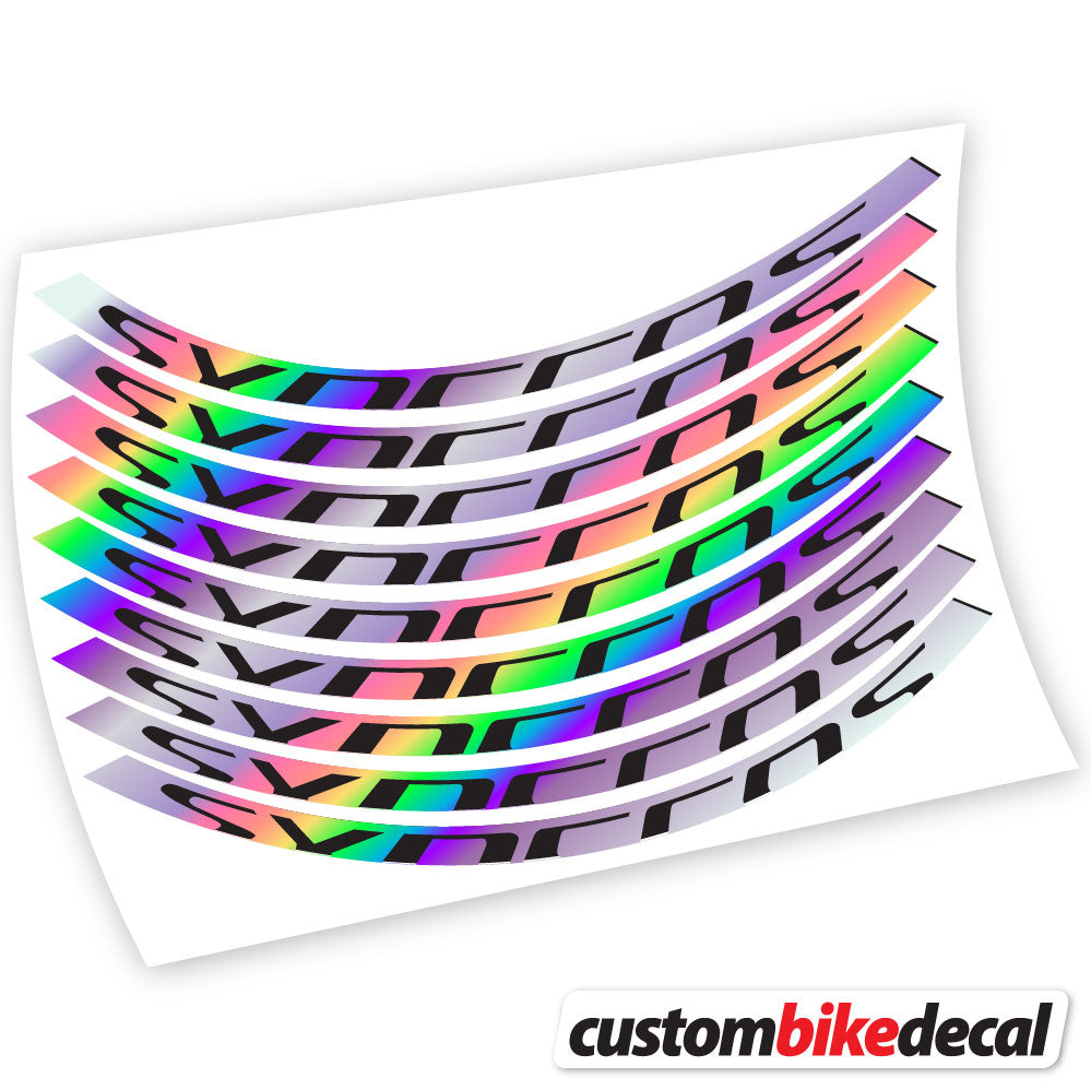 Autocollant, Syncross, Mountain Wheel Vélos, autocollant vinyle