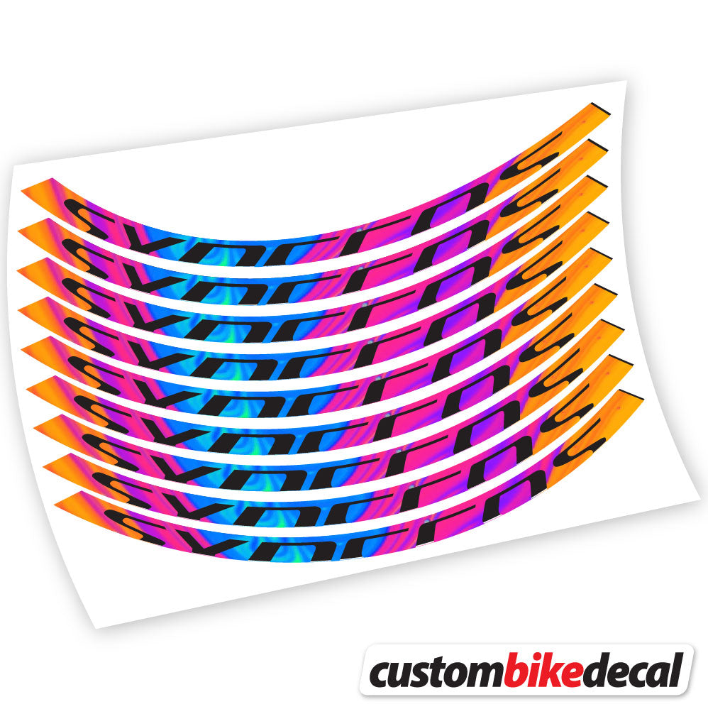 Autocollant, Syncross, Mountain Wheel Vélos, autocollant vinyle