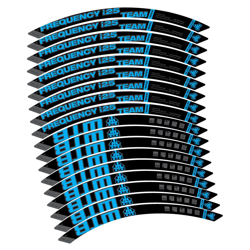 Autocollant WTB Frequency i25 Team, Roues VTT 29, Autocollant Vélo vinyle