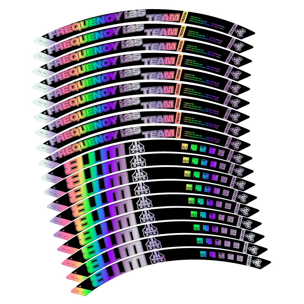 Autocollant WTB Frequency i25 Team, Roues VTT 29, Autocollant Vélo vinyle