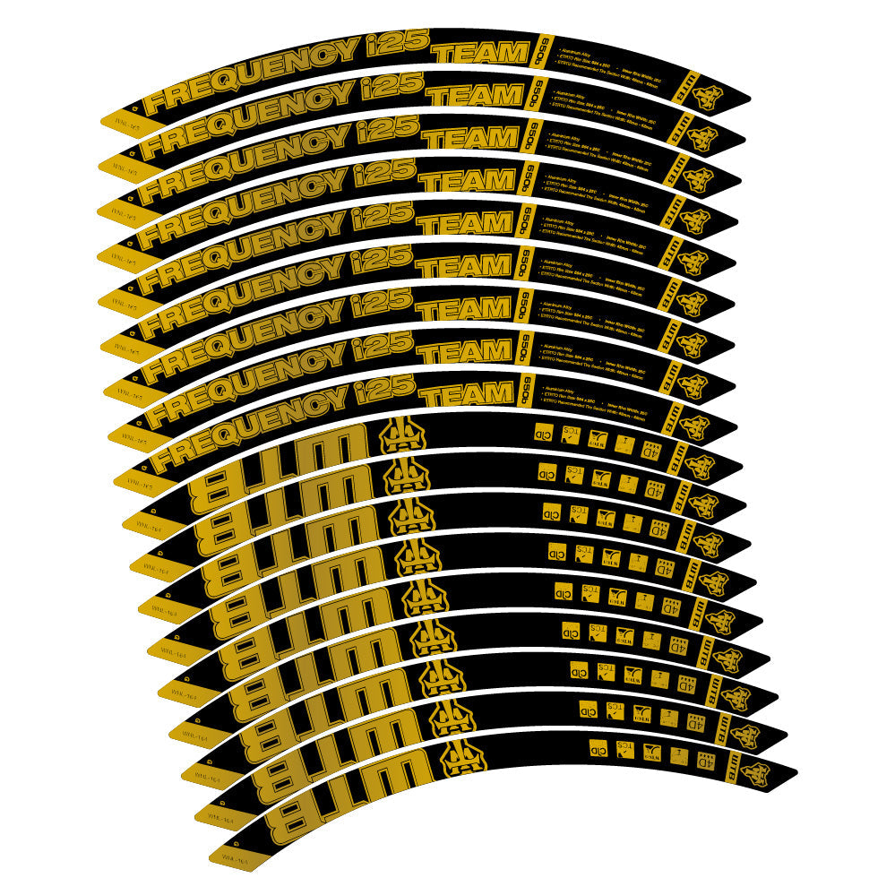 Autocollant WTB Frequency i25 Team, Roues VTT 29, Autocollant Vélo vinyle