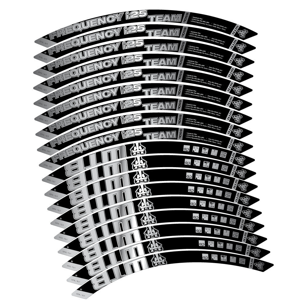 Autocollant WTB Frequency i25 Team, Roues VTT 29, Autocollant Vélo vinyle