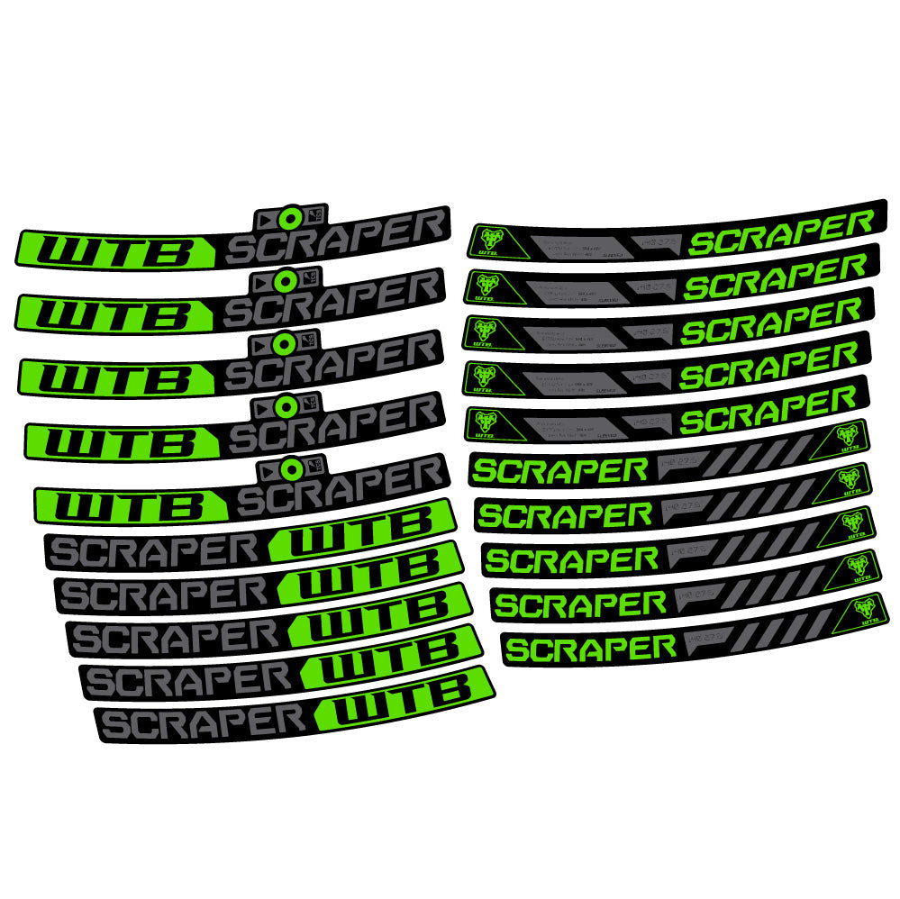 Autocollant WTB Scraper i40, Roues VTT 29, Autocollant Vélo vinyle