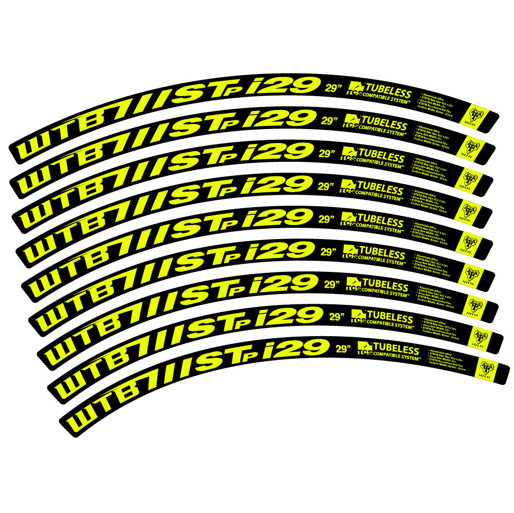 Autocollant WTB ST i29, Roues VTT 29, Autocollant Vélo vinyle