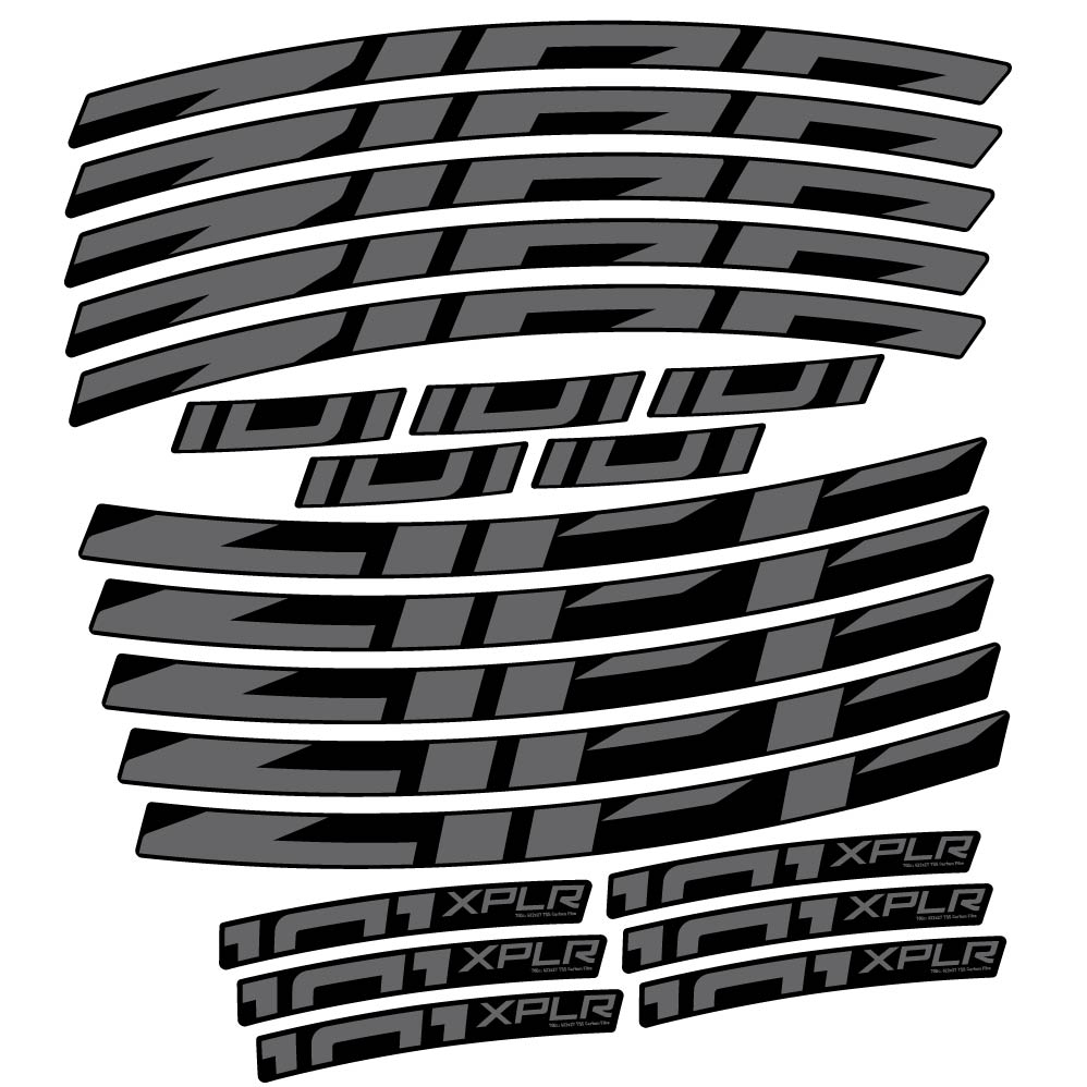 Autocollant Zipp 101 XPLR, Roues Route 18mm, Autocollant Vélo vinyle