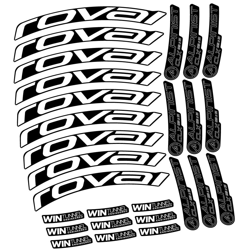 Autocollant Roval Alpinist CLX, Roues Route 33mm, Autocollant Vélo vinyle