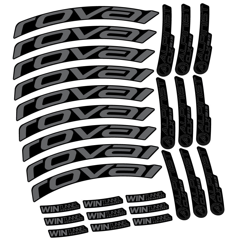 Autocollant Roval Alpinist CLX, Roues Route 33mm, Autocollant Vélo vinyle