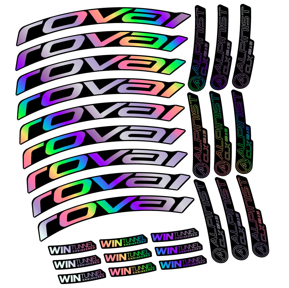 Autocollant Roval Alpinist CLX, Roues Route 33mm, Autocollant Vélo vinyle