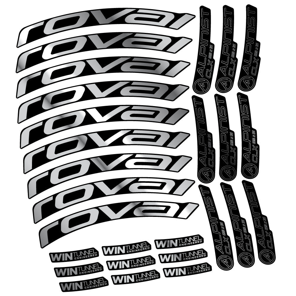 Autocollant Roval Alpinist CLX, Roues Route 33mm, Autocollant Vélo vinyle