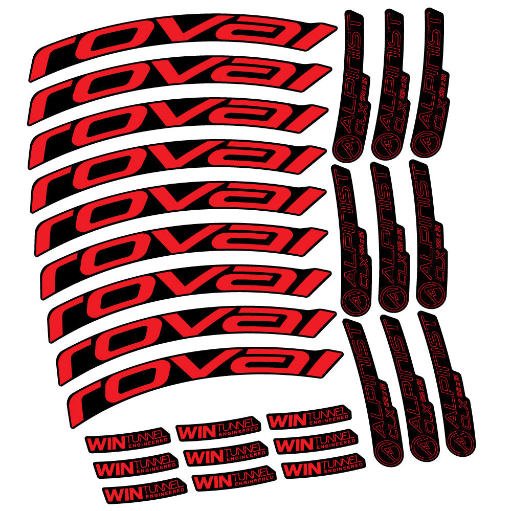 Autocollant Roval Alpinist CLX, Roues Route 33mm, Autocollant Vélo vinyle