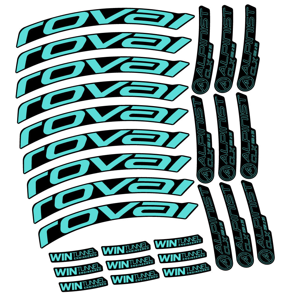 Autocollant Roval Alpinist CLX, Roues Route 33mm, Autocollant Vélo vinyle