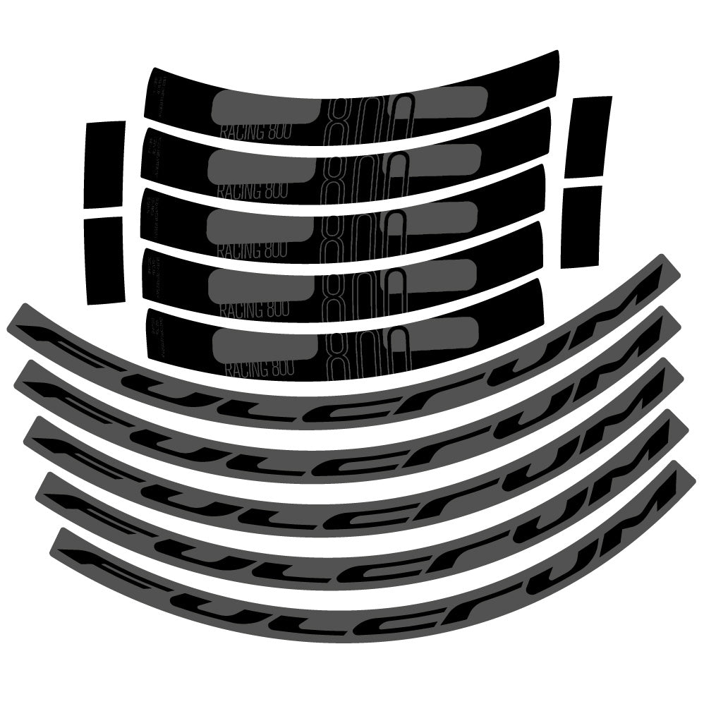 Autocollant Fulcrum Racing 800 DB Disc, Roues Route 35 mm, Autocollant Vélo vinyle