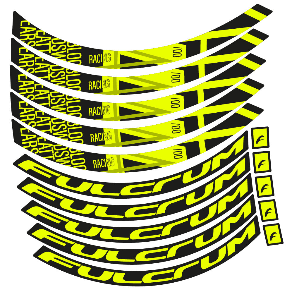 Autocollant Fulcrum Racing 400 DB, Roues Route 35 mm, Autocollant Vélo vinyle