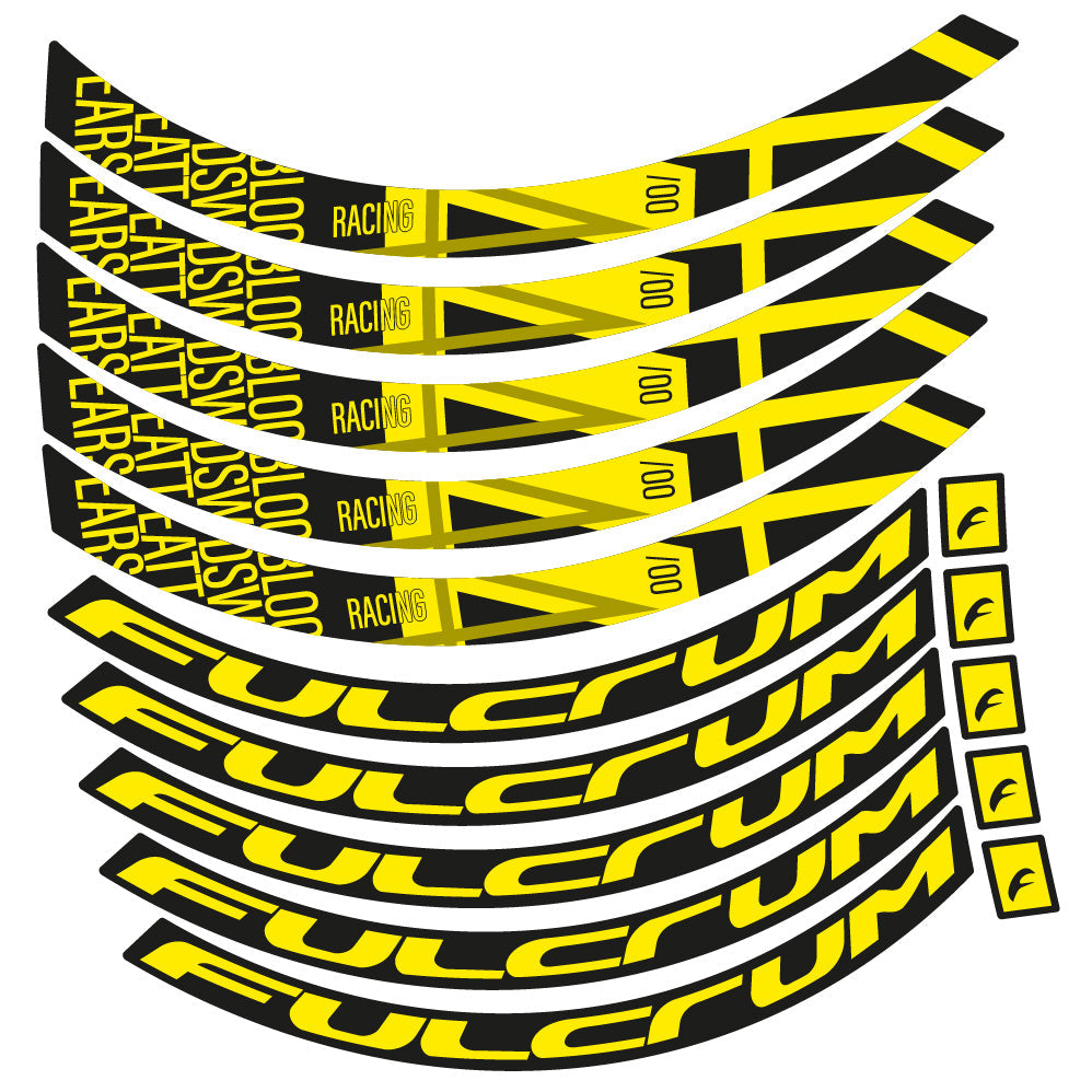 Autocollant Fulcrum Racing 400 DB, Roues Route 35 mm, Autocollant Vélo vinyle