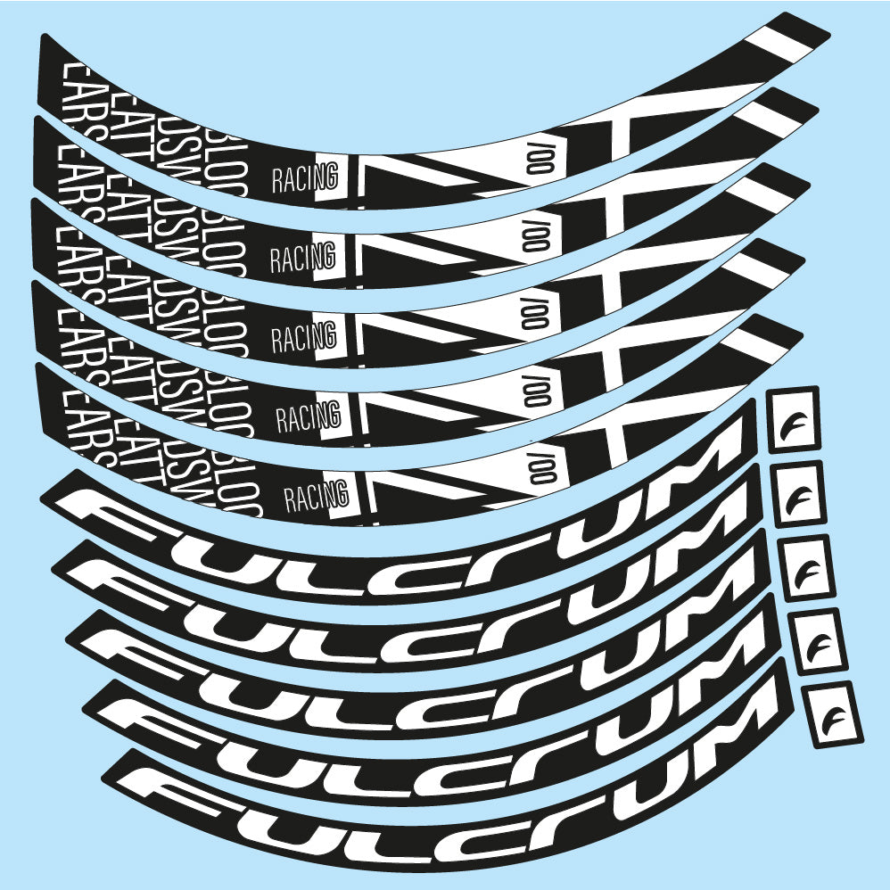 Autocollant Fulcrum Racing 400 DB, Roues Route 35 mm, Autocollant Vélo vinyle
