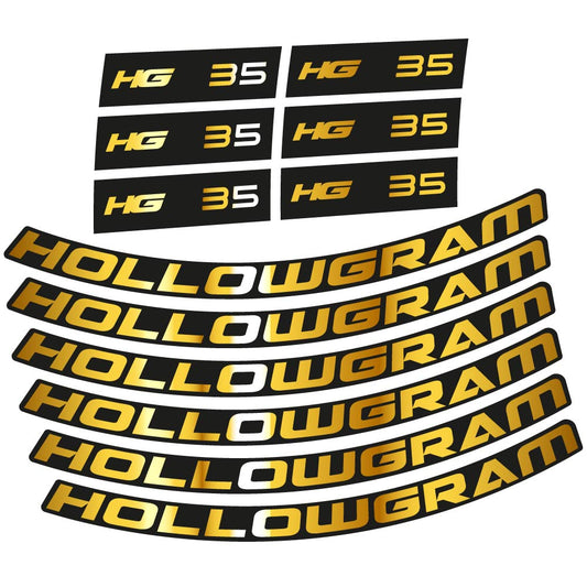 Autocollant Hollowgram HG 35, Roues Route 35mm, Autocollant Vélo vinyle