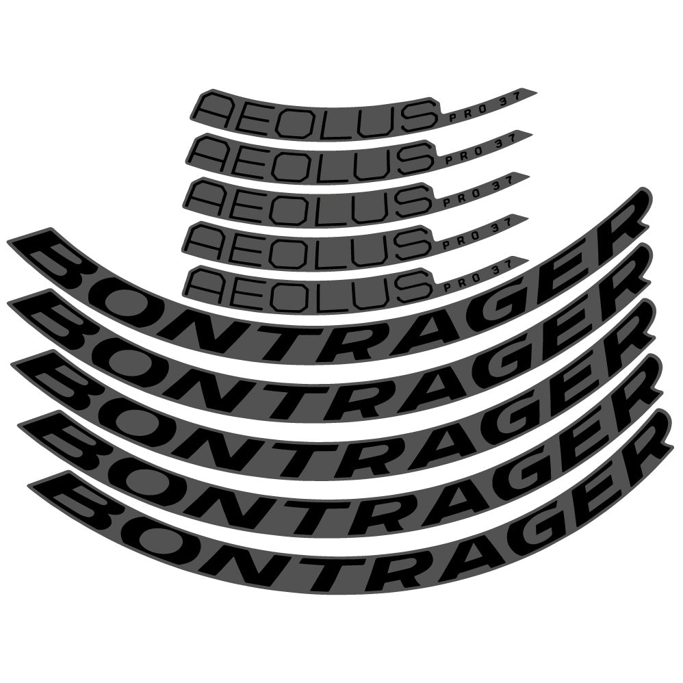 Autocollant Bontrager Aeolus Pro 37 Disc 2022, Roues Route 40 mm, Autocollant Vélo vinyle