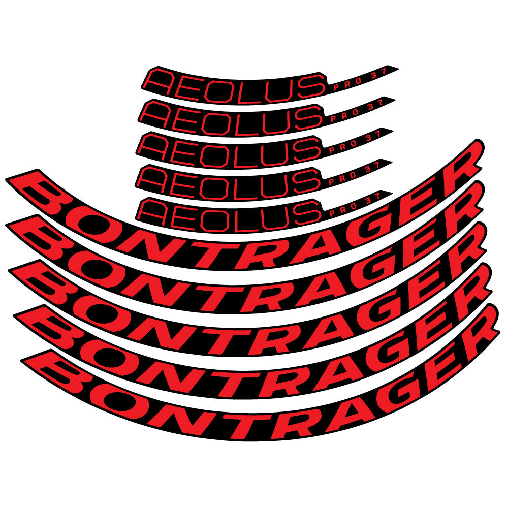 Autocollant Bontrager Aeolus Pro 37 Disc 2022, Roues Route 40 mm, Autocollant Vélo vinyle