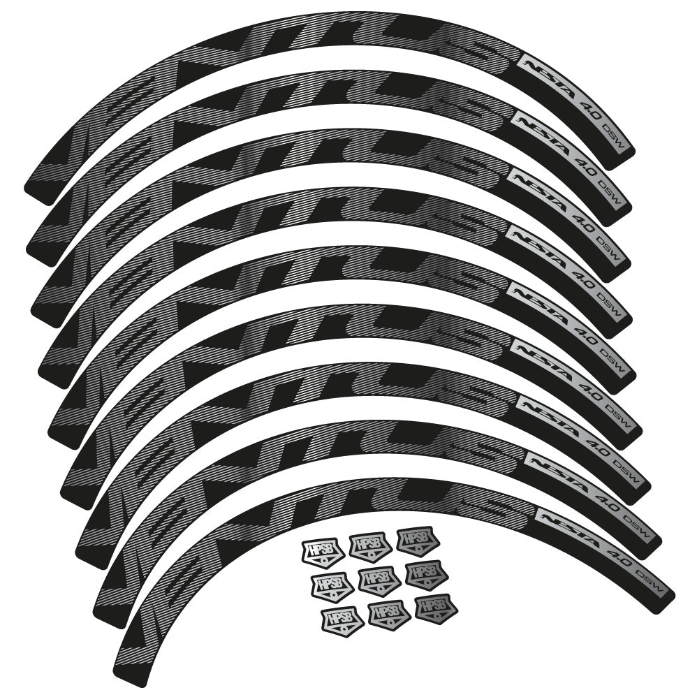 Autocollant Nesta Ventus 4.0 Disc, Roues Route 40 mm, Autocollant Vélo vinyle