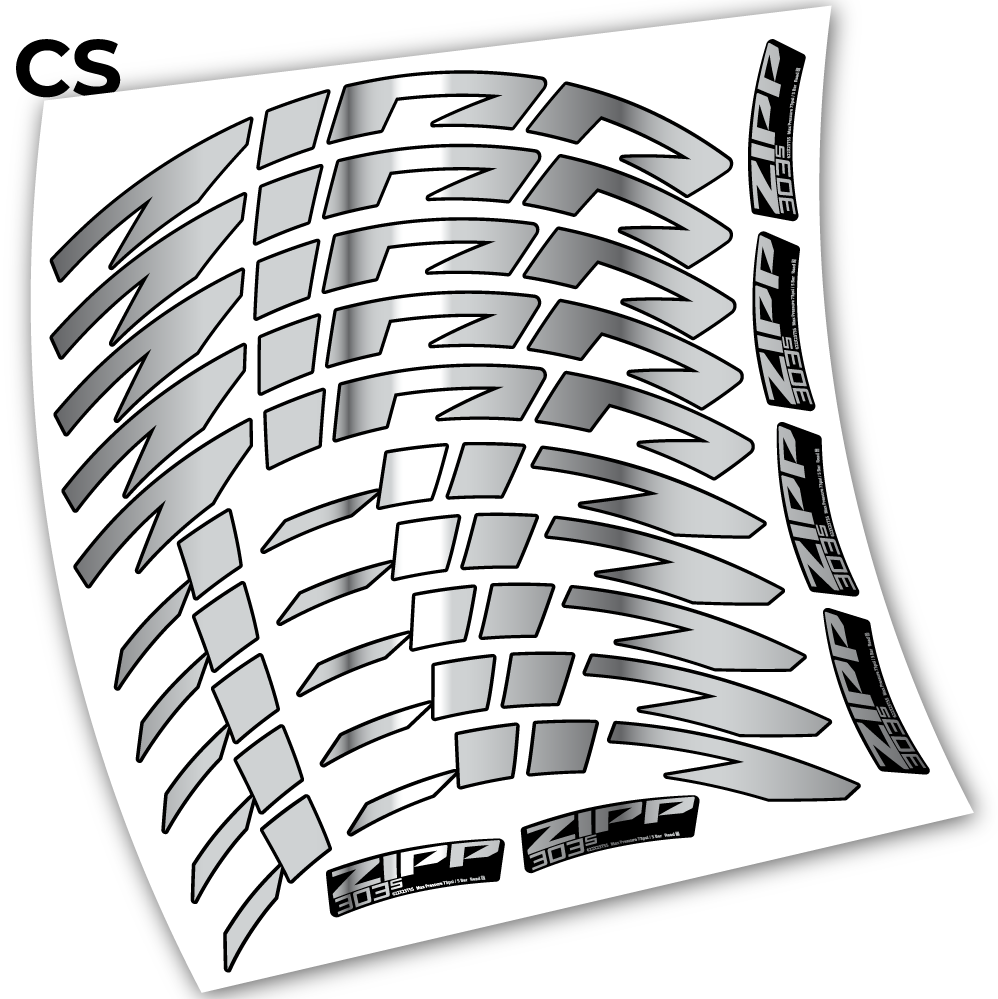 Autocollant Zipp 303 s 2021, Roues Route 40mm Vélos, autocollant vinyle