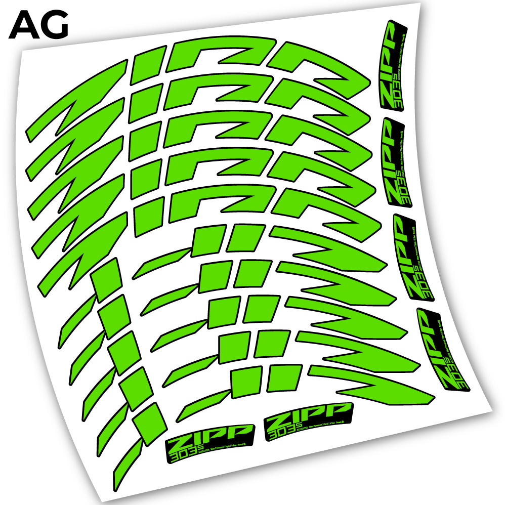 Autocollant Zipp 303 s 2021, Roues Route 40mm Vélos, autocollant vinyle