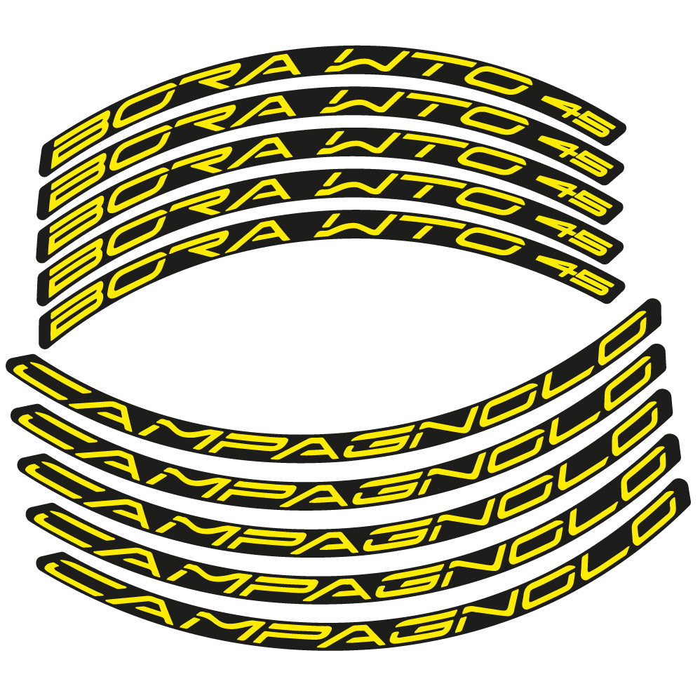 Autocollant Campagnolo Bora WTO 45, Roues Route 45 mm, Autocollant Vélo vinyle