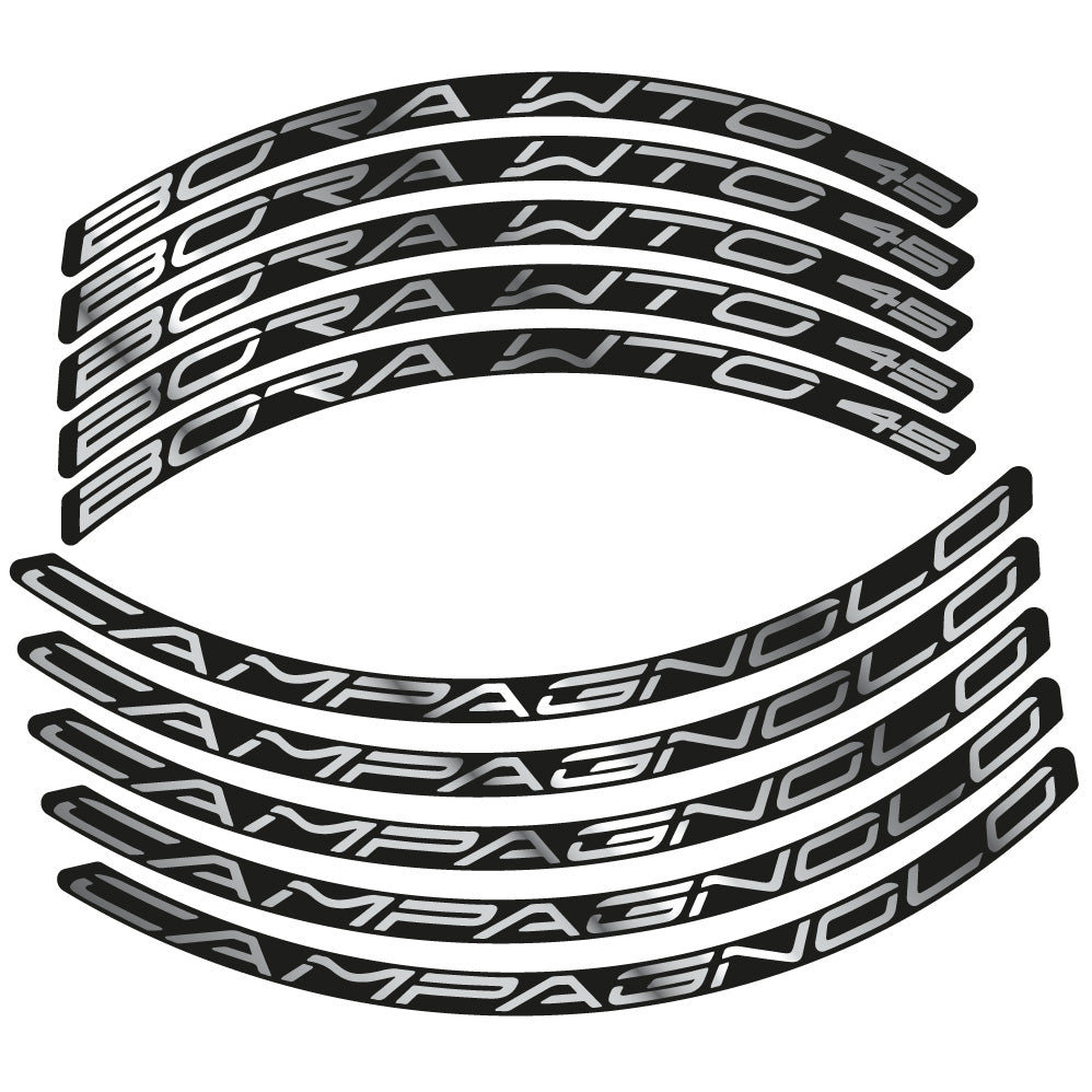 Autocollant Campagnolo Bora WTO 45, Roues Route 45 mm, Autocollant Vélo vinyle