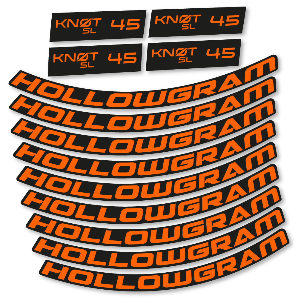 Autocollant Hollowgram Knot SL 45, Roues Route 45 mm, Autocollant Vélo vinyle