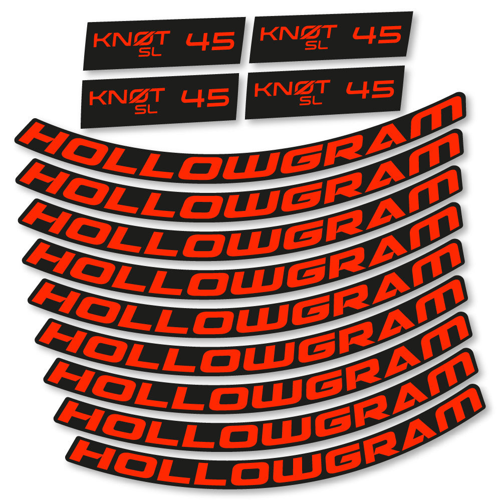 Autocollant Hollowgram Knot SL 45, Roues Route 45 mm, Autocollant Vélo vinyle