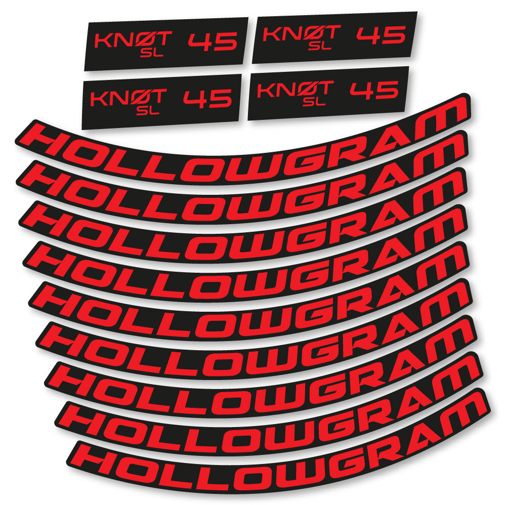 Autocollant Hollowgram Knot SL 45, Roues Route 45 mm, Autocollant Vélo vinyle