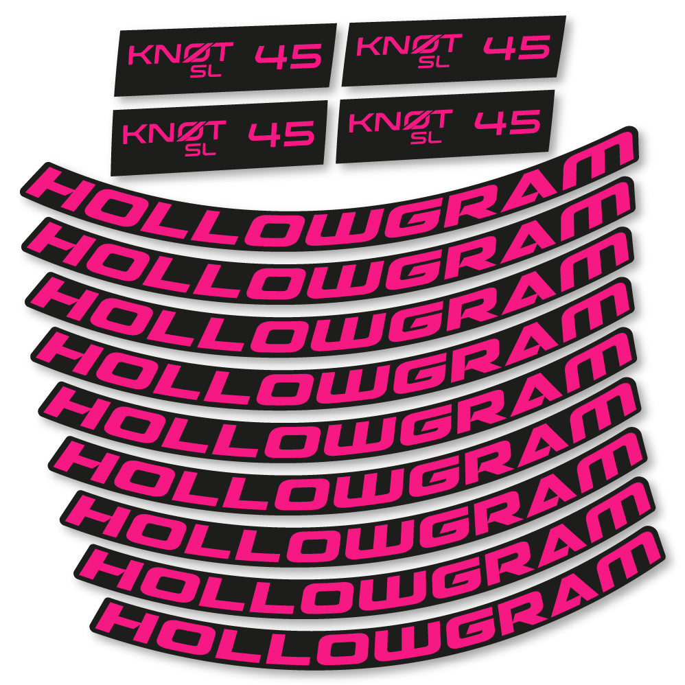 Autocollant Hollowgram Knot SL 45, Roues Route 45 mm, Autocollant Vélo vinyle