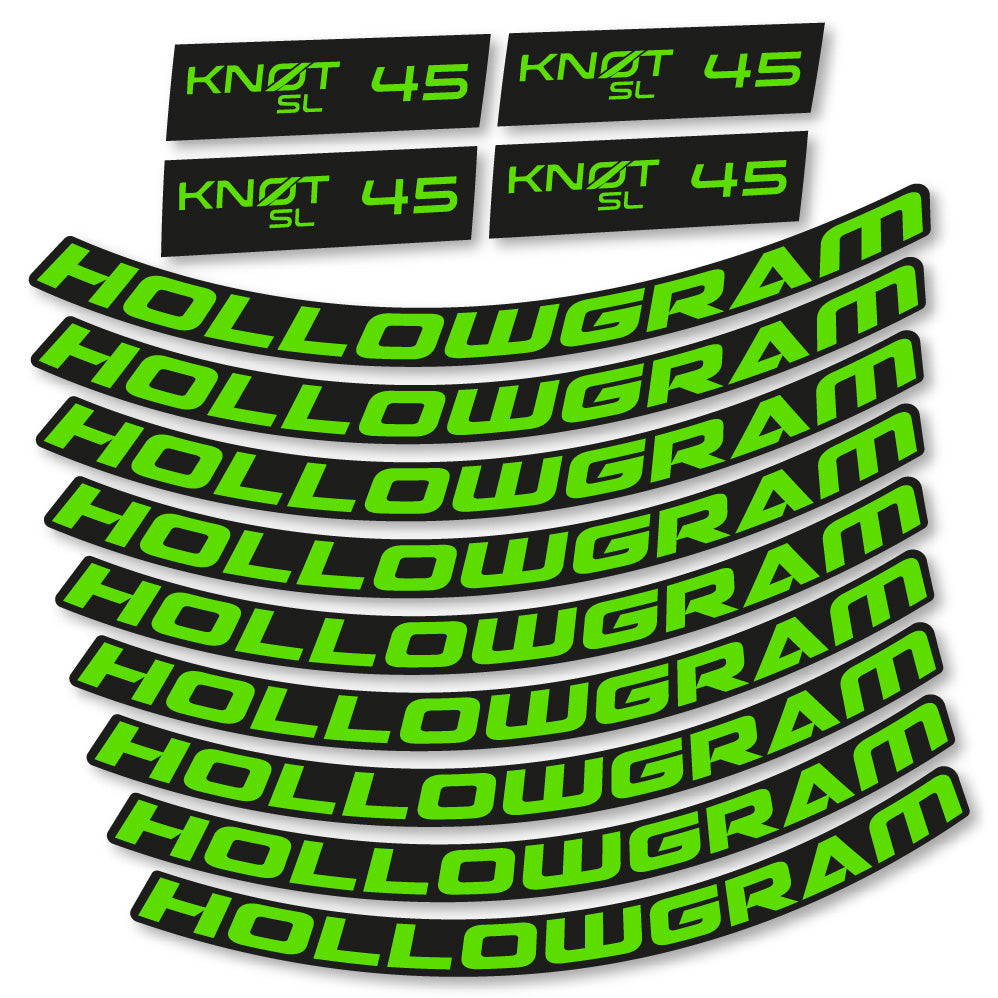 Autocollant Hollowgram Knot SL 45, Roues Route 45 mm, Autocollant Vélo vinyle
