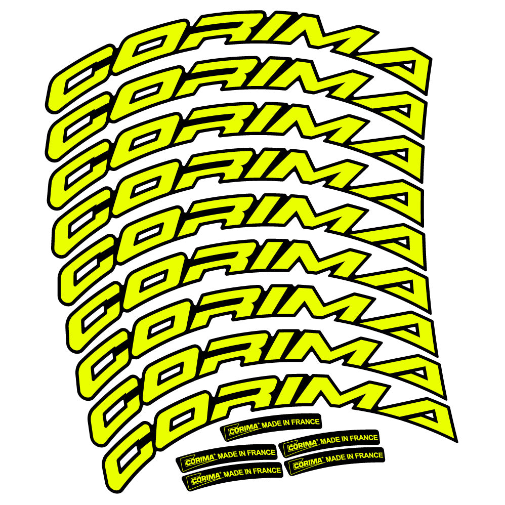 Autocollant Corima 47 WS, Roues Route 47 mm, Autocollant Vélo vinyle
