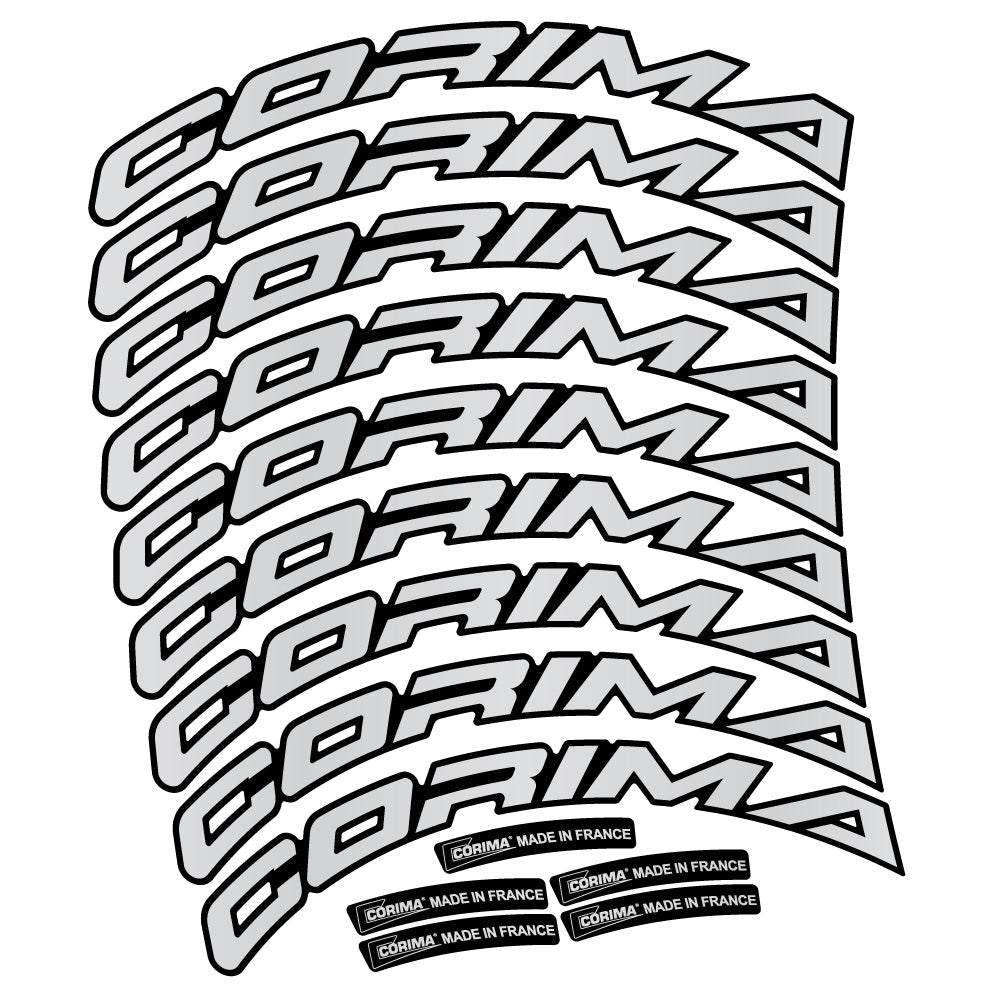 Autocollant Corima 47 WS, Roues Route 47 mm, Autocollant Vélo vinyle