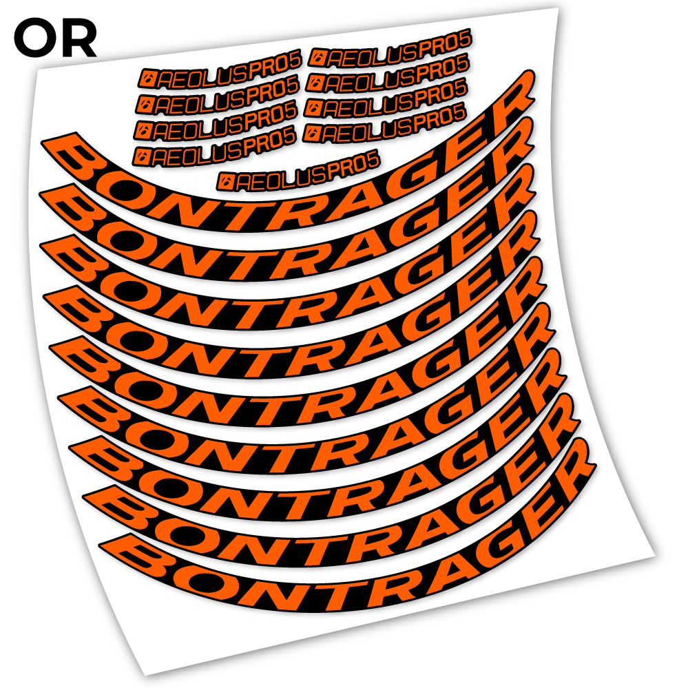 Autocollant, Bontrager Aeolous Pro 5 Disc, Roues Route 50mm Vélos Vinyle sticker