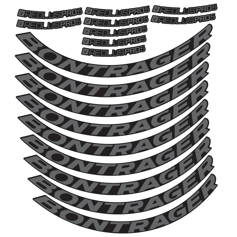 Autocollant Bontrager Aeolus Pro 5 Disc, Roues Route 50 mm, Autocollant Vélo vinyle