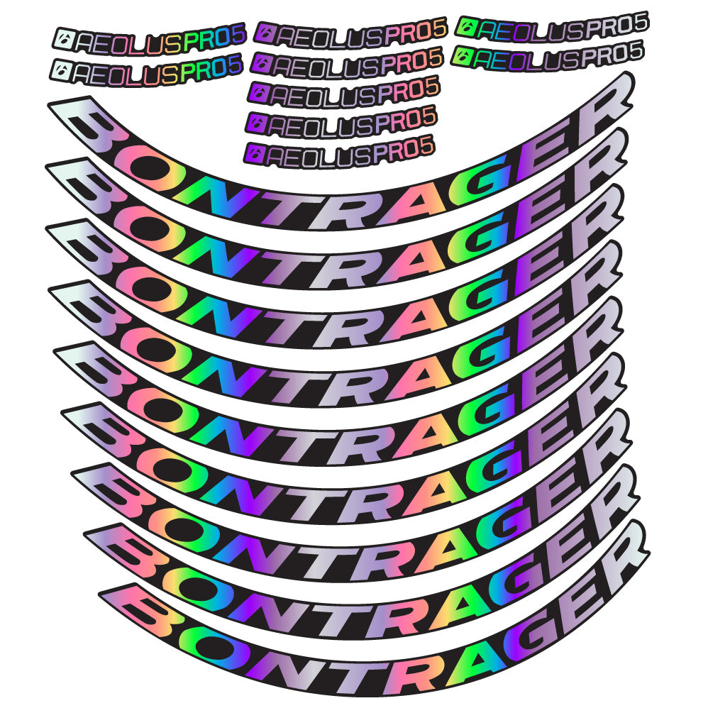 Autocollant Bontrager Aeolus Pro 5 Disc, Roues Route 50 mm, Autocollant Vélo vinyle