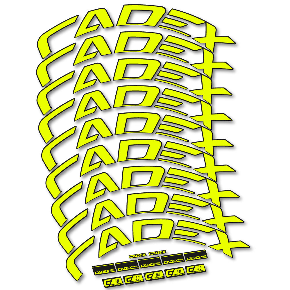 Autocollant Cadex 50 Ultra Disc, Roues Route 50 mm, Autocollant Vélo vinyle