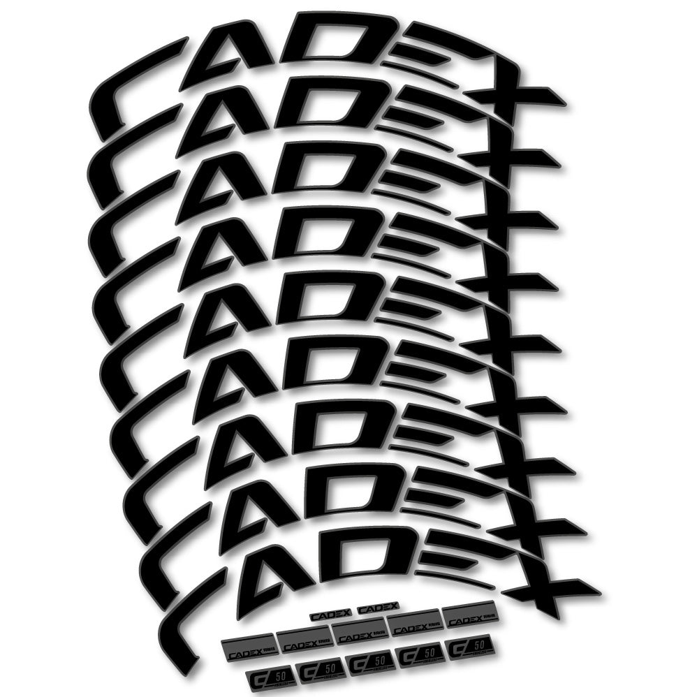 Autocollant Cadex 50 Ultra Disc, Roues Route 50 mm, Autocollant Vélo vinyle