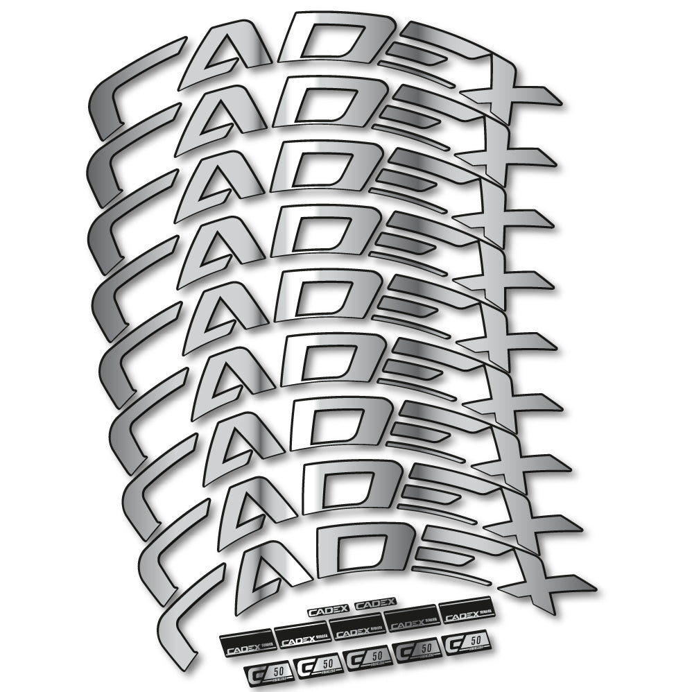 Autocollant Cadex 50 Ultra Disc, Roues Route 50 mm, Autocollant Vélo vinyle