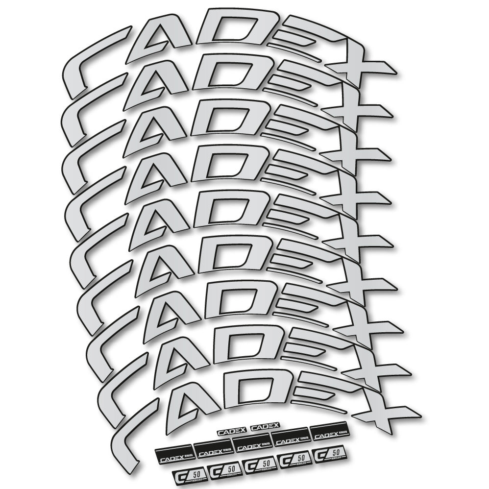 Autocollant Cadex 50 Ultra Disc, Roues Route 50 mm, Autocollant Vélo vinyle