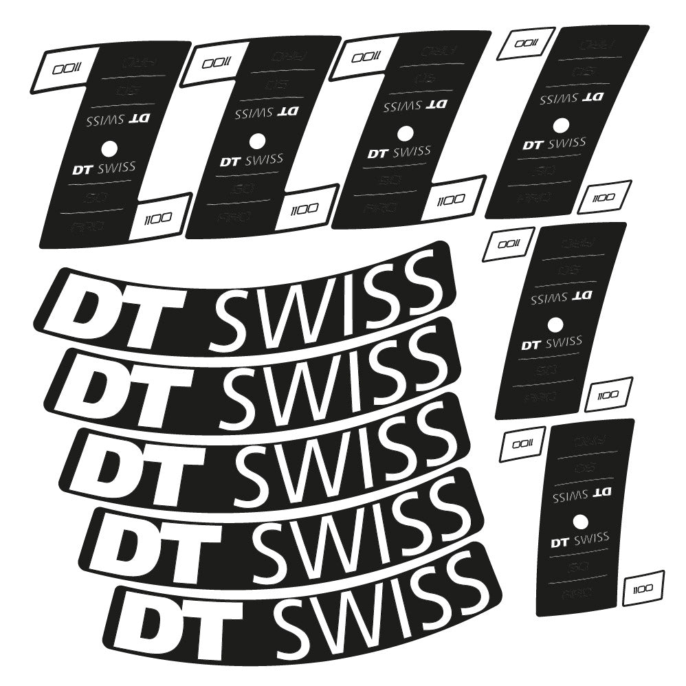 Autocollant DT Swiss ARC 1100 Dicut DB, Roues Route 50mm, Autocollant Vélo vinyle