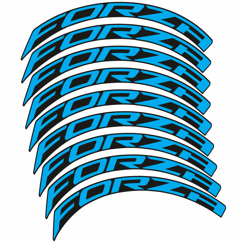 Autocollant Forza, Roues Route 50, Autocollant Vélo vinyle