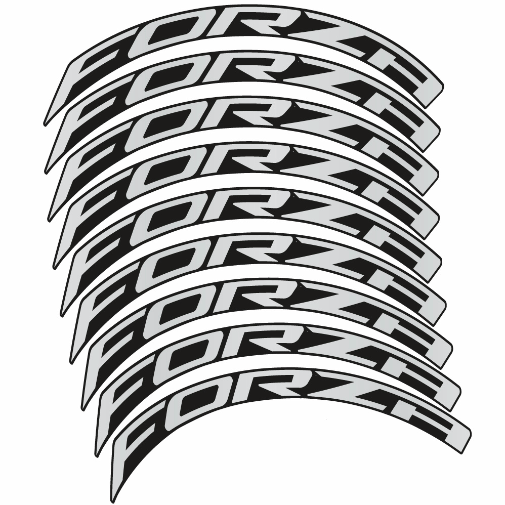 Autocollant Forza, Roues Route 50, Autocollant Vélo vinyle
